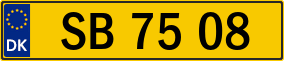 Trailer License Plate